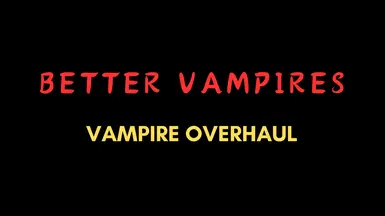 Better Vampires - Vampire Overhaul for OpenMW