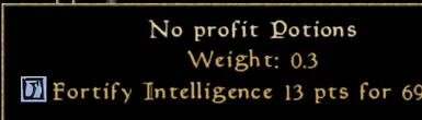 No profit potions (OpenMW)