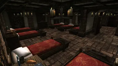 The Strider's Guild barracks, downstairs at the Strider Isle Inn