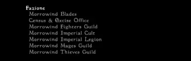 Rename Morrowind Guilds