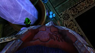 The mage's interest in this crystal is purely professional. (Mage Robes update)