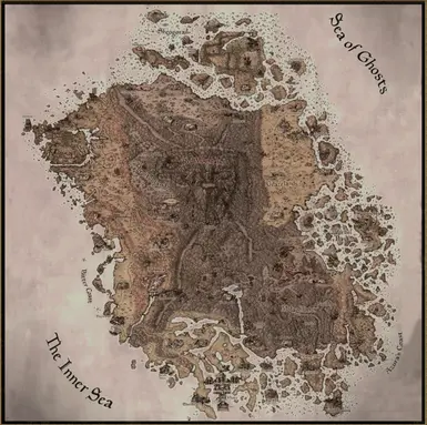 Paper Map of Vvardenfell