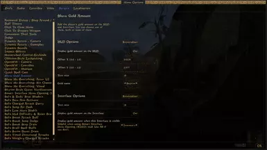 settings overview