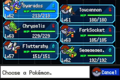 my team in Pokemon Unbound :)