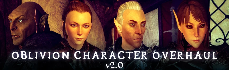 oblivion character overhaul mod writing on faces