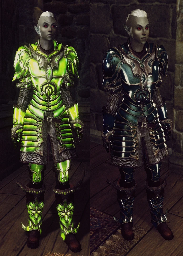 Glass Armor texture comparison vs vanilla. 