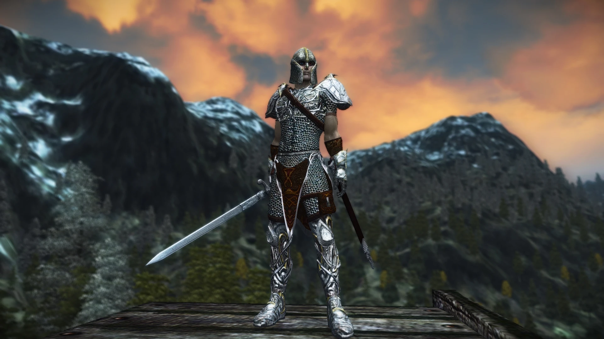 Gallery of Oblivion Mithril Armor.