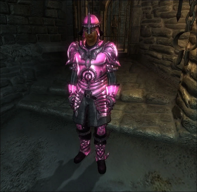 Pink Glass Armor. 