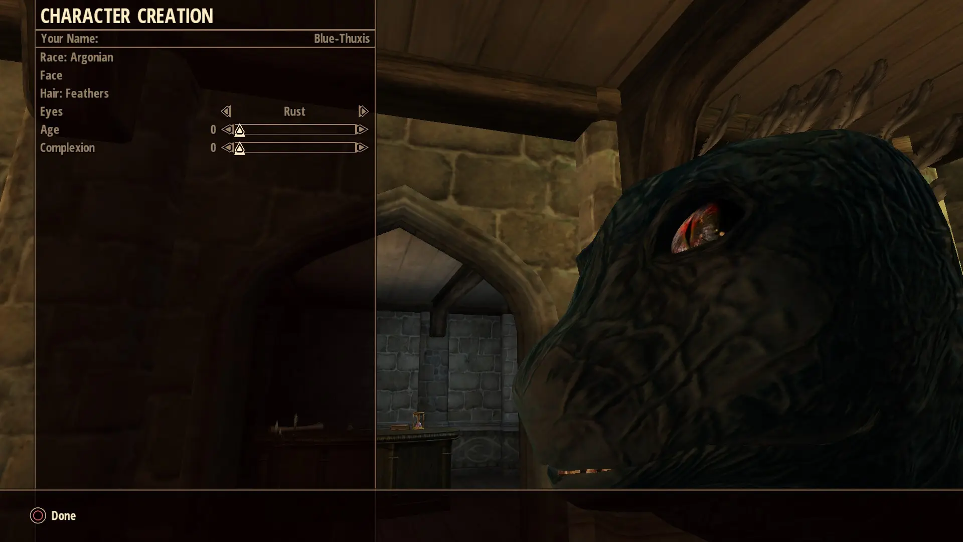 Ocov2 Slight Argonian Head Left Eye Fix At Oblivion Nexus Mods And