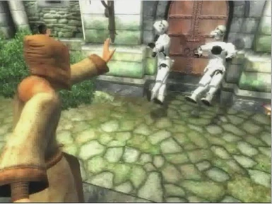 Obi wan force pushing stormtroopers