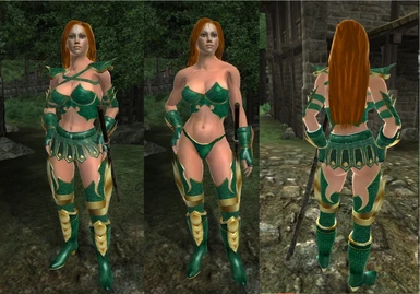 GreenNGold Amazon Armor for Exnem body