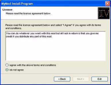 ClickTeam Installer - Dialog Box 3