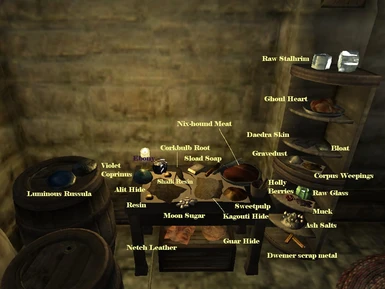 Ingredients de Morrowind 1