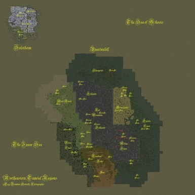 Solstheim and Vvardenfell - Map Size 25 Percent