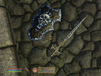 Dark Flame Sword and Shield