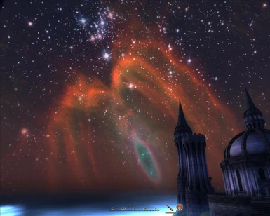 Hourglass Nebula in game