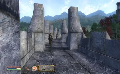 on top of wall