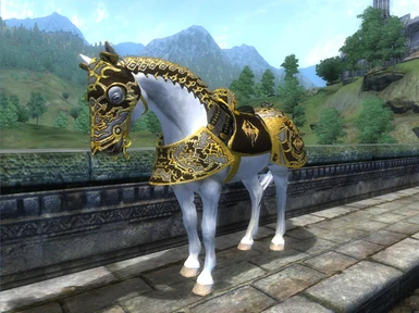 Gold Dragon Horse Armor