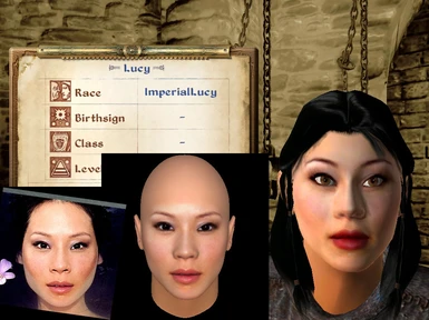 Lucy Liu with facegen and photo