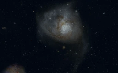 NGC 3256 Galaxies Collide