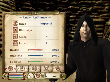 Lucien in the Player inventory
