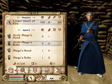 Traven in the player menu