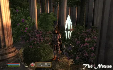 The Nexus stone in the Imperial City Arboretum