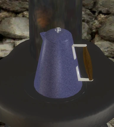 Coffee Pot created and textured in Wings3D