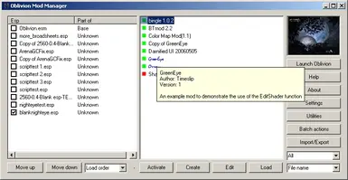 Oblivion mod manager