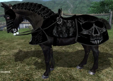 New Arthas Horse Armor Black
