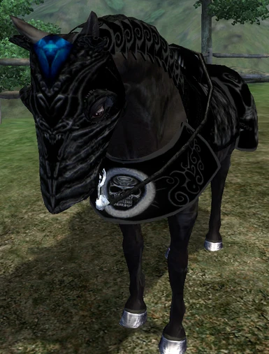 New Arthas Horse Armor Black