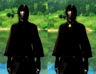 Black Hand Robe Before and After