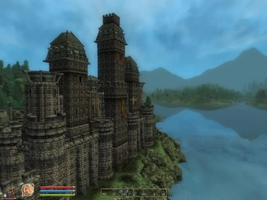 Castle Bravil Visible From Cyrodiil