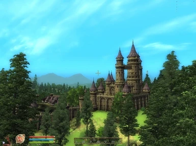 Castle Cheydinhal Visible From Cyrodiil