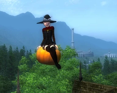 Flying pumpkin