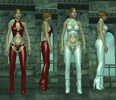 Scarlet  and White
