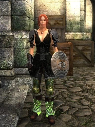 Mix and match  - Shadowmail cuirass - elven greaves - glass boots and dark rose gauntlets  - EBE