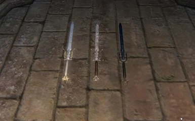 All Three Swords with the New Mesh