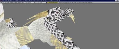 Dragon Lords Broadsword - Blender View - Dragon Head Close-Up