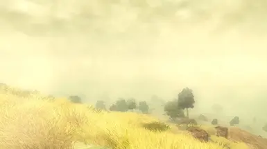 Foggy yellow sandstorm