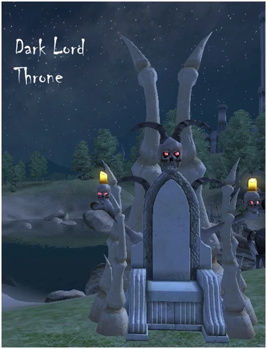 Dark Lord Throne Night