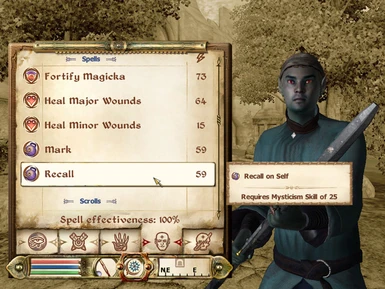 Mark and Recall Spells for Oblivion 2