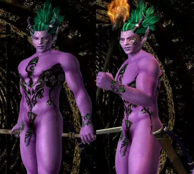 Dark Demon Hunter Male Body