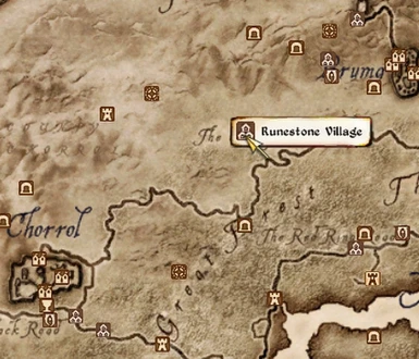 Runestone Village Location Map