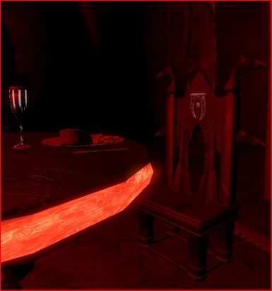 Daedric Chair in Game Image Only