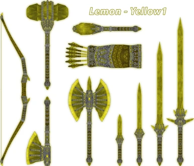 Lemon yellow weapons