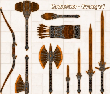 Cadmium orange weapons