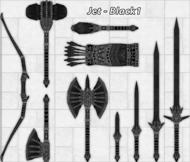Jet black Weapons