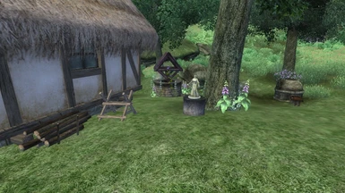 Backyard with statue crafting - ver 4