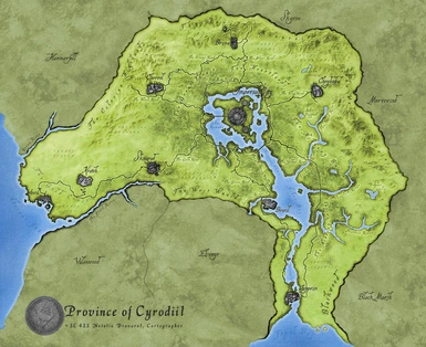 Map of Cyrodiil